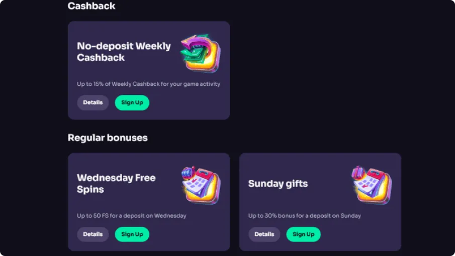 Winspirit casino Australia Bonuses and promos